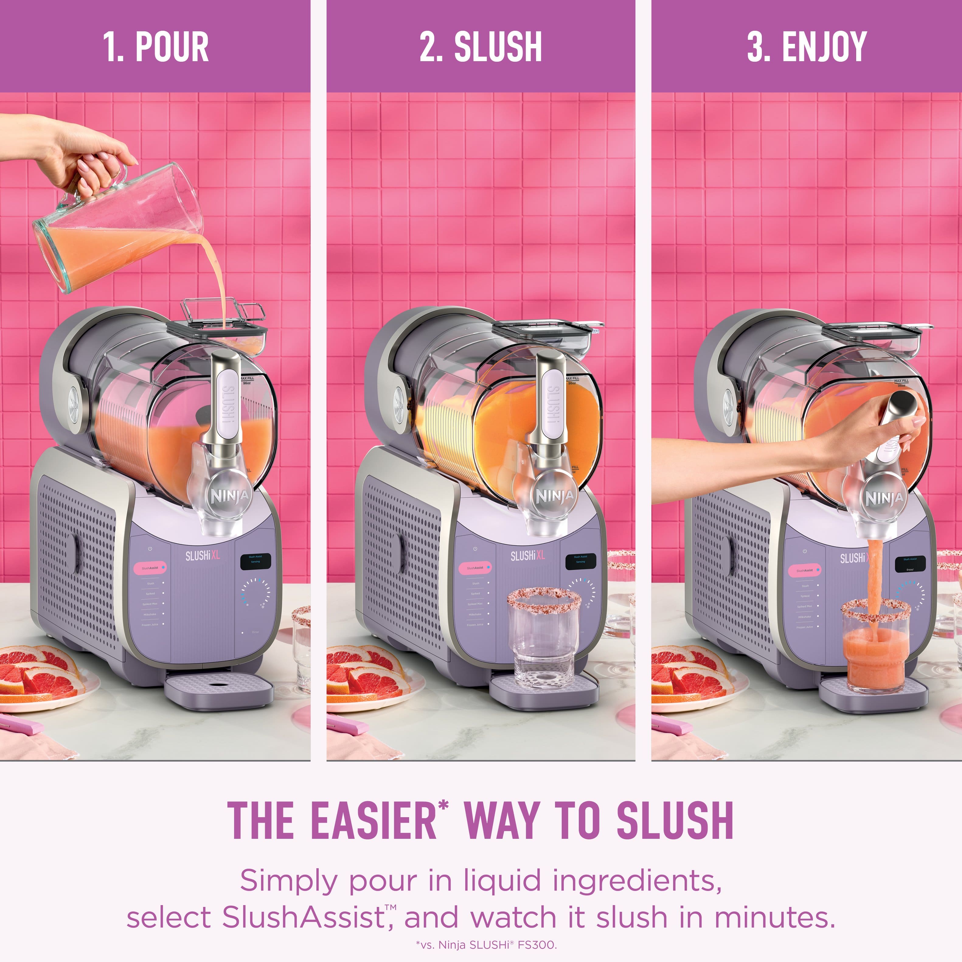 Ninja SLUSHi XL Smart Frozen Drink Maker, 128 oz, 10+ Servings