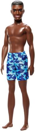 Mattel - Barbie Beach Ken Doll with Dark Brown Hair & Blue Swimsuit - COLLECTIBLES - Multicolor