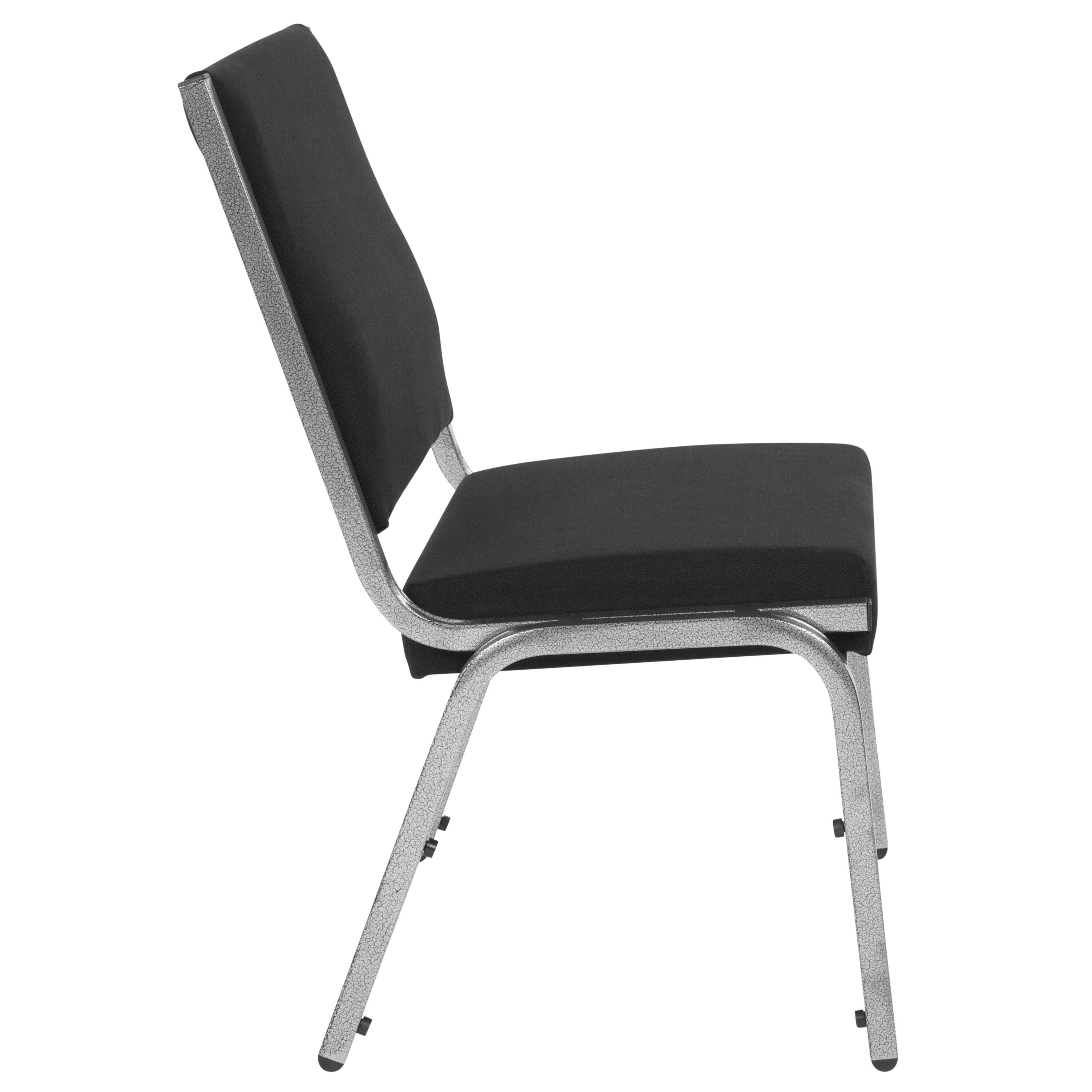 Alt View 4. Emma + Oliver - 950 lb. Rated Antimicrobial Bariatric medical Reception Chair - Black Fabric.