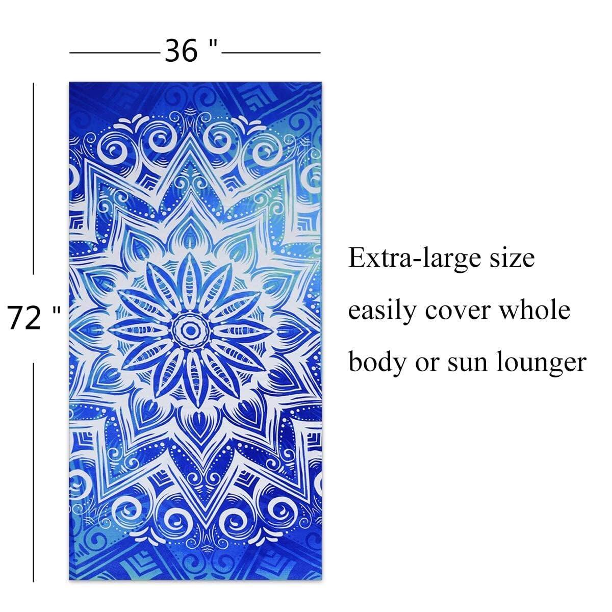 36 "  
72 "  

Extra-large size easily cover whole body or sun lounger