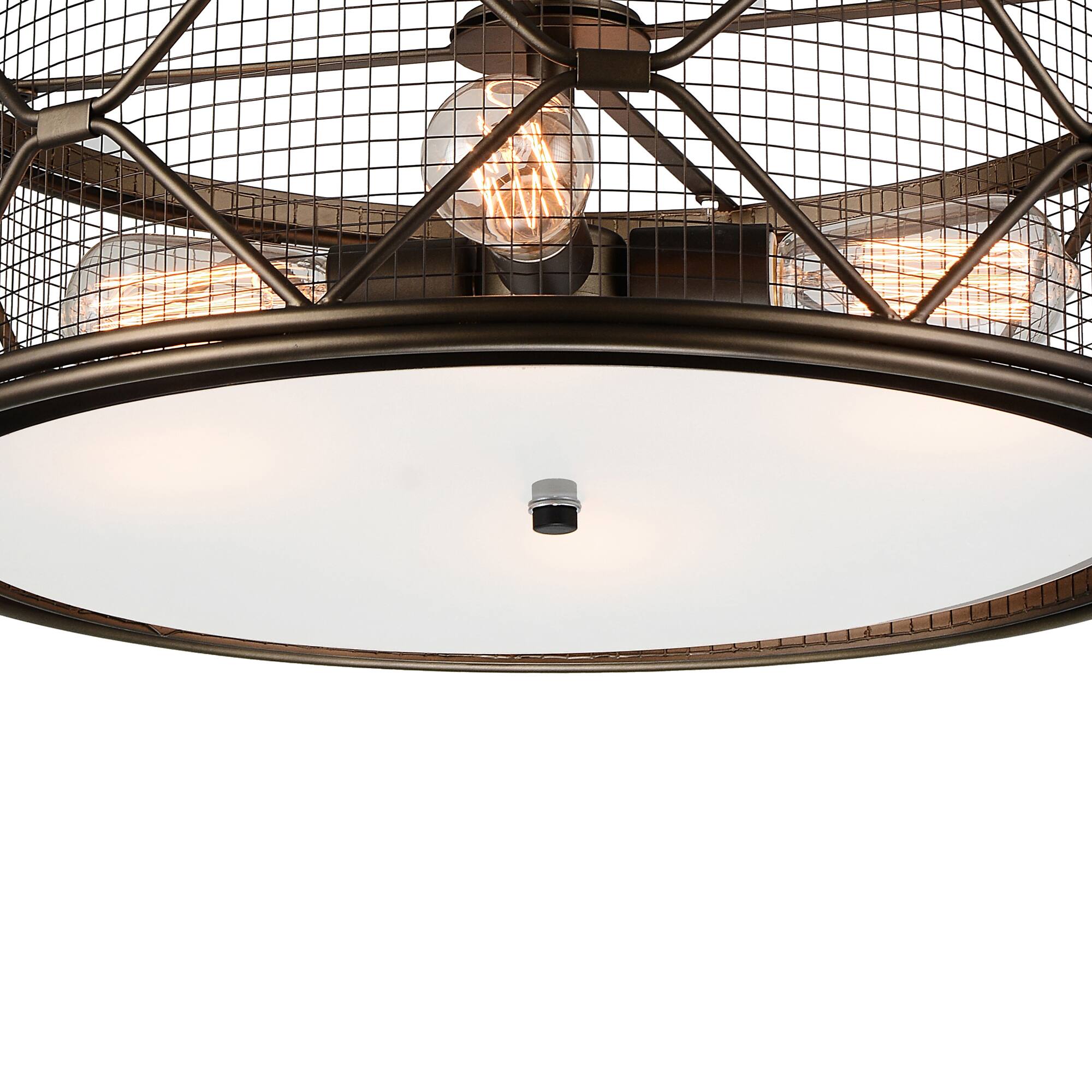 Back. CWI Lighting - Kali 4 Light Chandelier With Light Brown Finish - Light Brown.