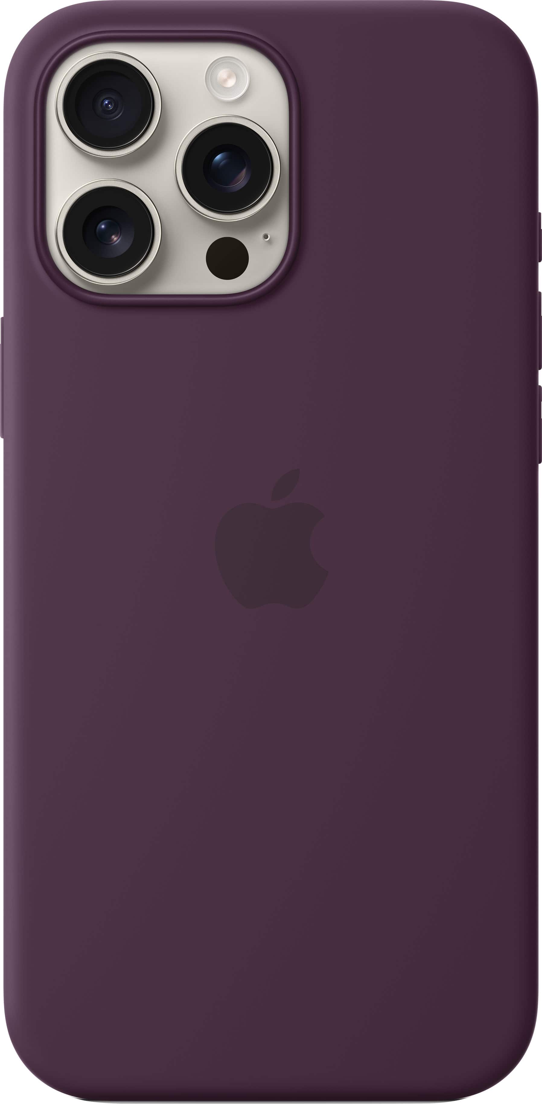 Alt View 11. Apple - iPhone 16 Pro Max Silicone Case with MagSafe - Plum.