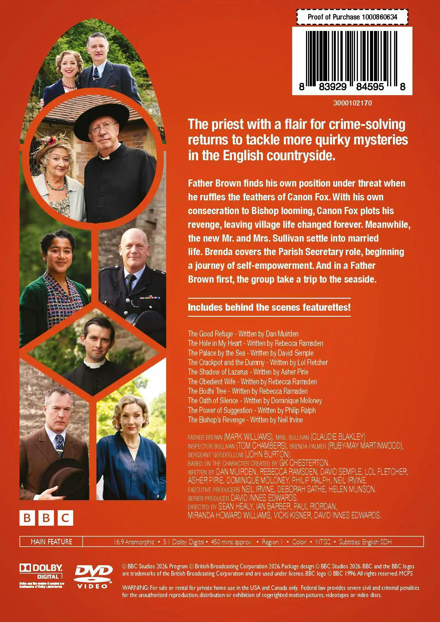 Back. Father Brown: Complete Season Thirteen   - DVD.