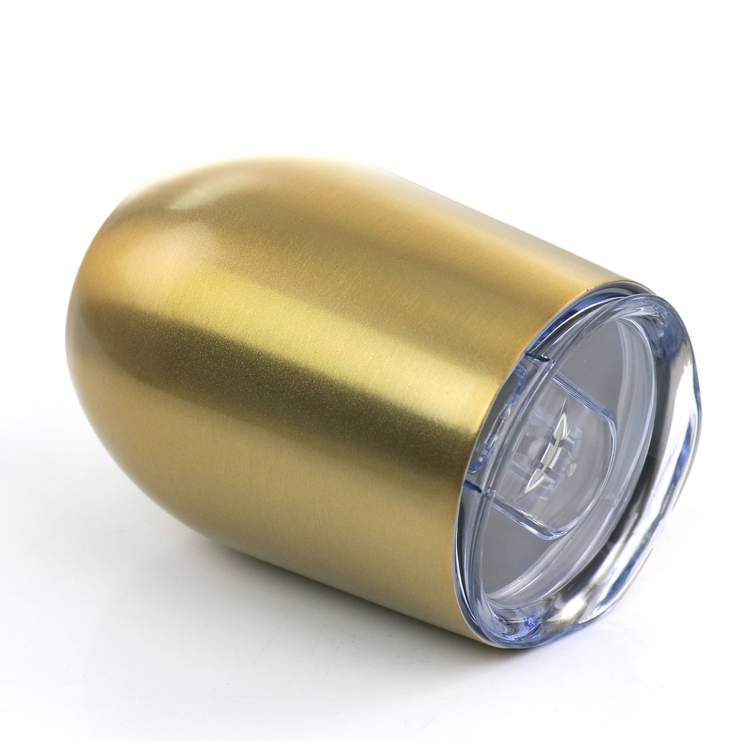 Alt View 5. Gibson - WAO 12 Ounce Thermal Wine Tumbler with Lid in Gold - Gold.