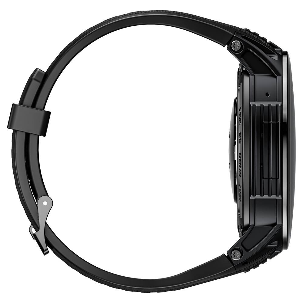 Left. LOKMAT - APPLLP 4 PRO Smart Watch with 4G LTE SIM, 1.75" AMOLED Display, Rotating Camera, NFC, Heart Rate & Blood Oxygen Monitor - Black.