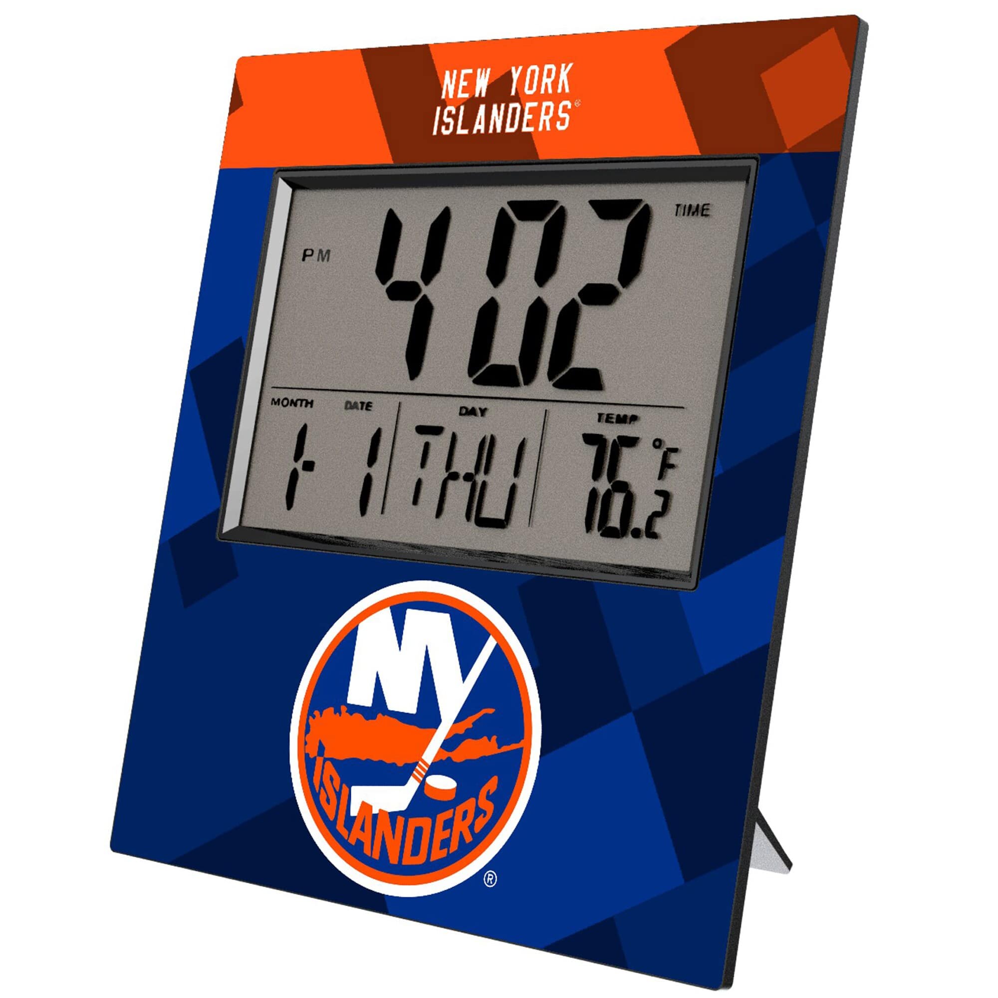 NEW YORK ISLANDERS

TIME: 4:02 PM

MONTH: 1
DATE: 11
DAY: THU
TEMP: 76°F

10.2

NY ISLANDERS