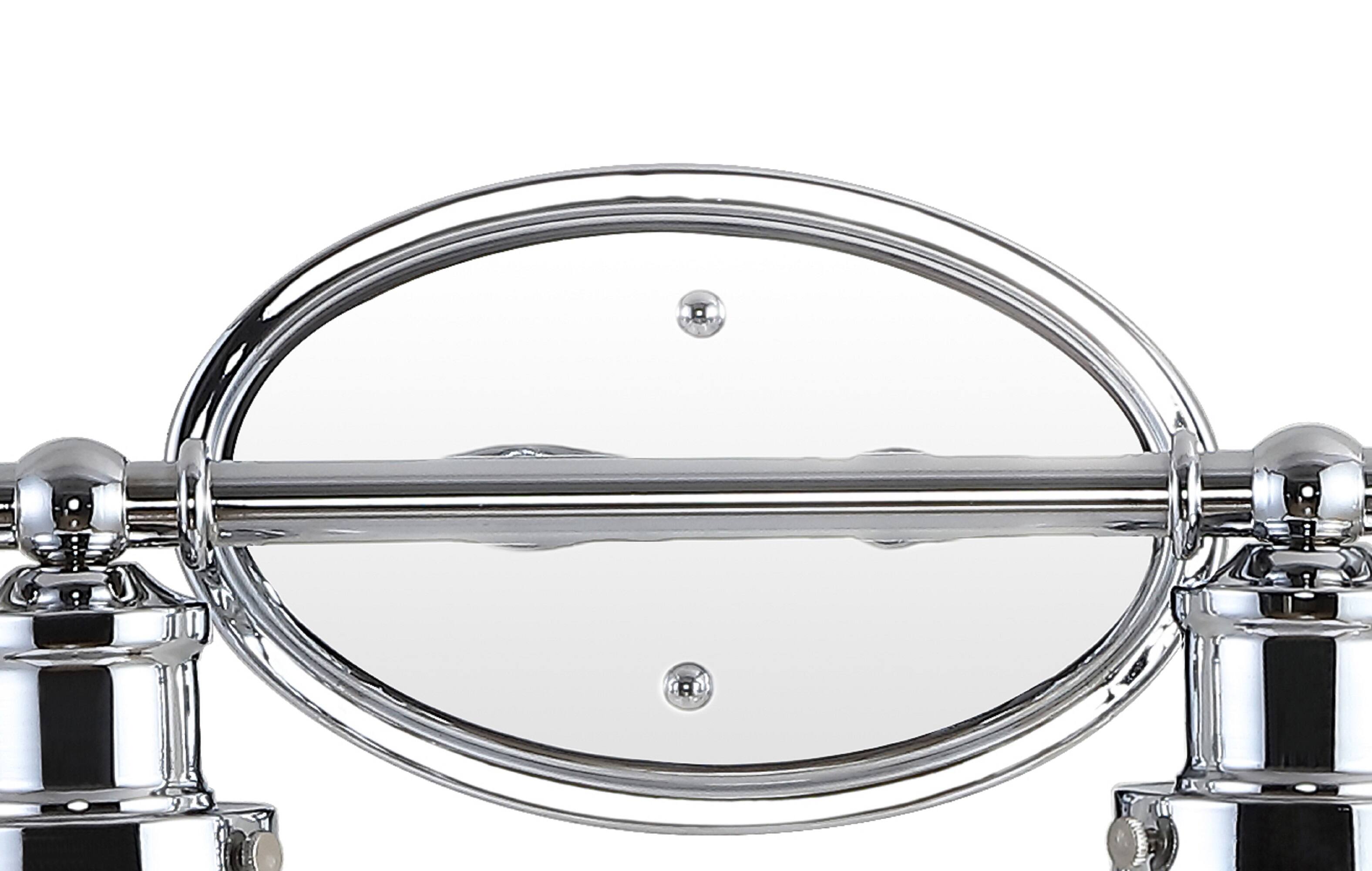 Alt View 5. Jonathan Y - Beverly 22.5" 3-Light Iron/Seeded Glass Classic Cottage LED Vanity Light, Chrome - Chrome.