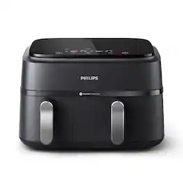 Philips - 3000 Series Dual Basket Airfryer - Black
