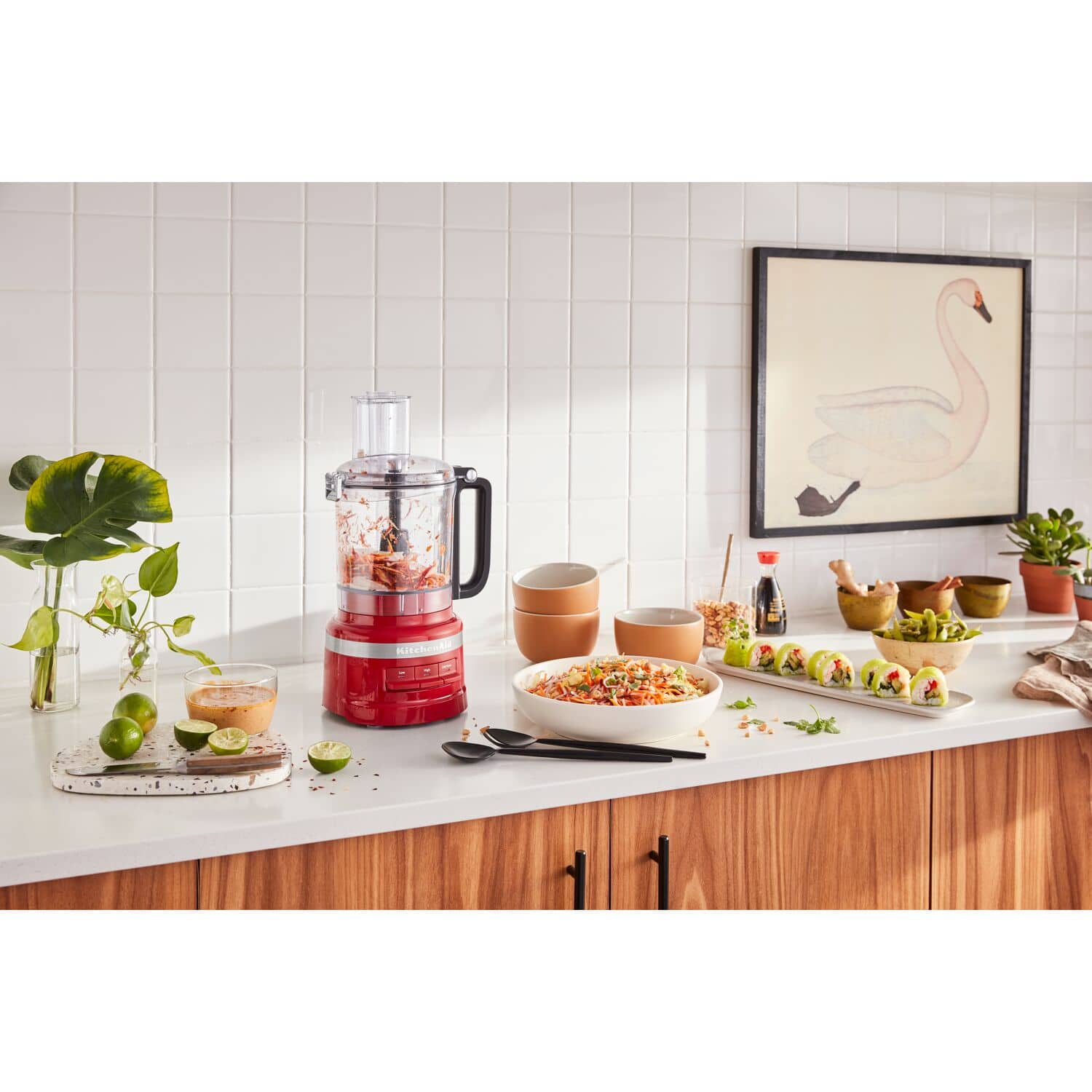 Alt View 8. KitchenAid - 9-Cup Food Processor in Empire Red - Empire Red.