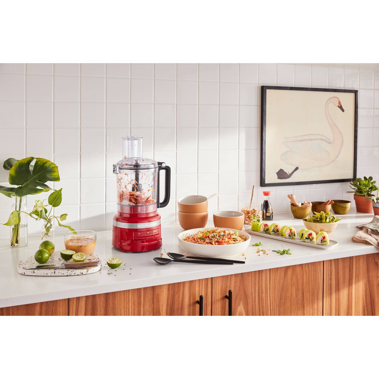 Alt View 8. KitchenAid - 9-Cup Food Processor in Empire Red - Empire Red.