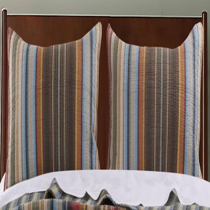 Front. Greenland Home Fashions - Greenland Home Fashion Durango Multi-Color Pillow Sham Set - Multi.