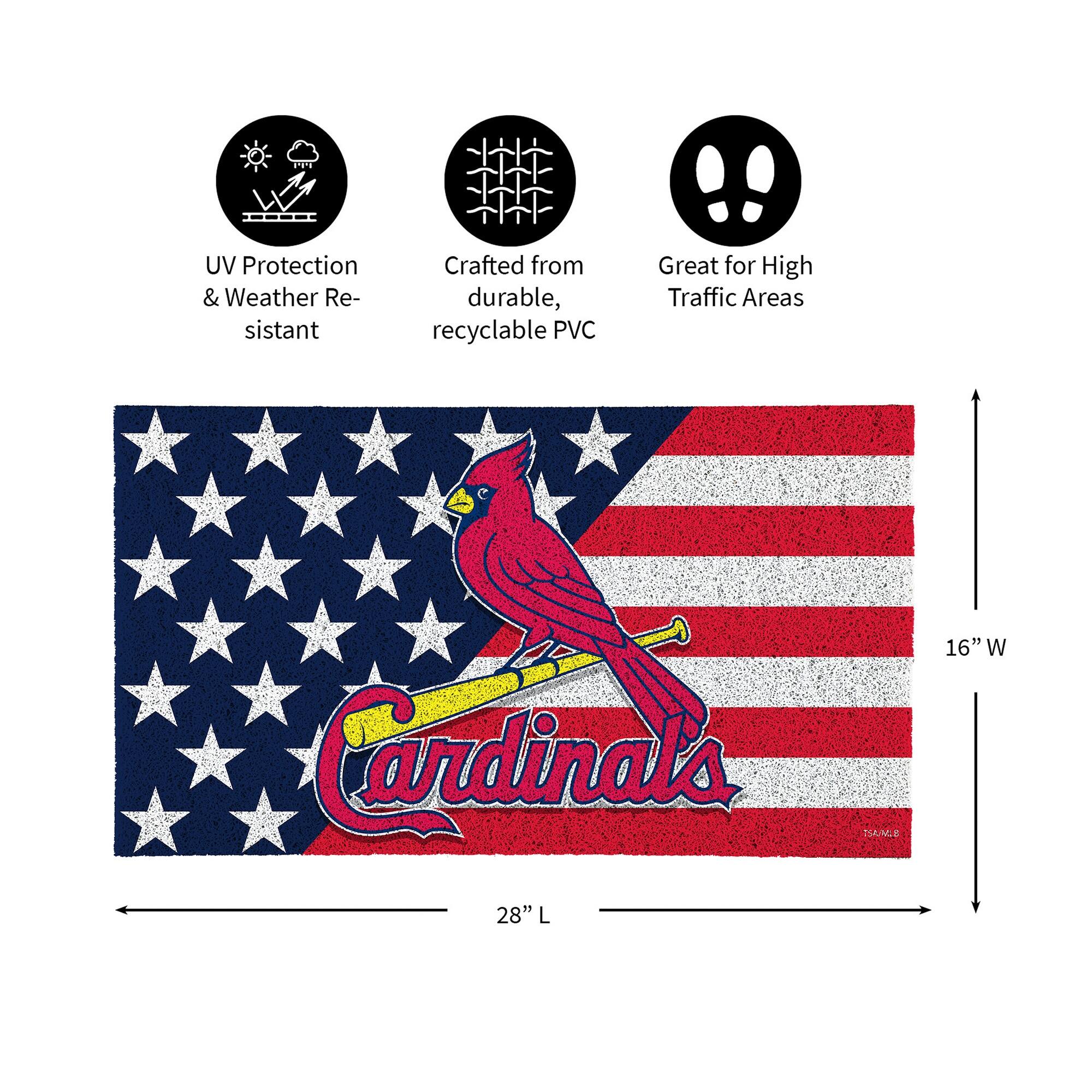 UV Protection & Weather Resistant  
Crafted from durable, recyclable PVC  
Great for High Traffic Areas  
Cardinals TSNG 16" W 28" L