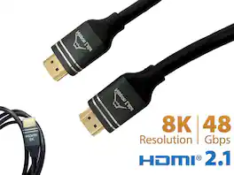 Nippon Labs - 8K HDMI 2.1 Cable 3ft, 48Gbps, 8K@60Hz, 4K@120Hz, Dolby Vision, eARC