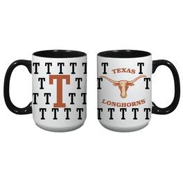 Indigo Falls - Texas Longhorns 15oz. Vintage Repeat Logo Java Mug - Multicolor