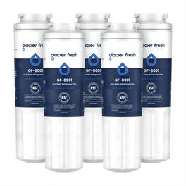 GLACIER FRESH - UKF8001 Compatible with Whirlpool Refrigerator Water Filter 4, EDR4RXD1, 6 Pack