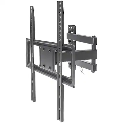 Front. Manhattan - 32"–55" Universal Basic LCD Full-Motion Mount - Black.