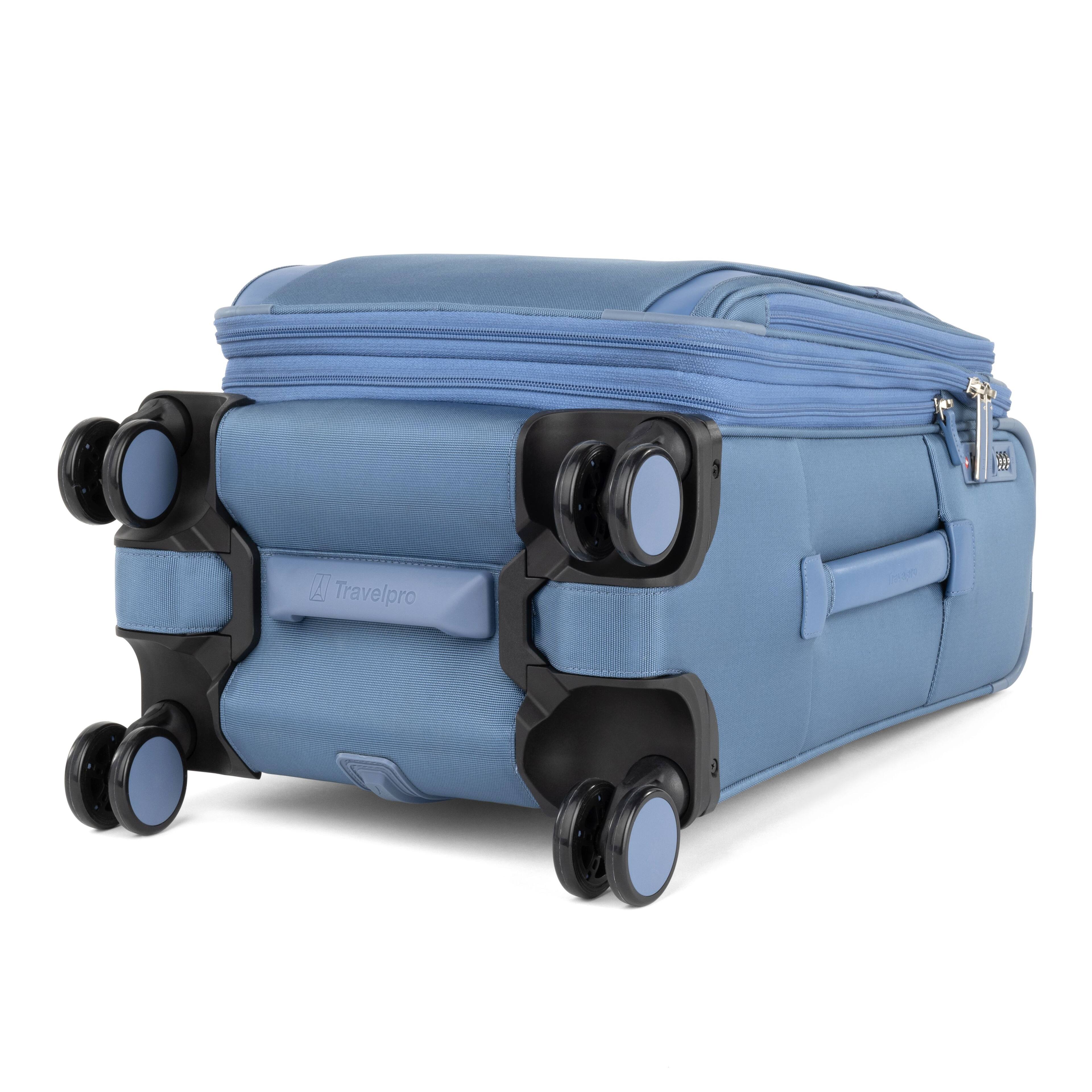 Alt View 4. Travelpro - Versapack + Lightweight Softside Expandable 21" Carry On Spinner - Elemental Blue.