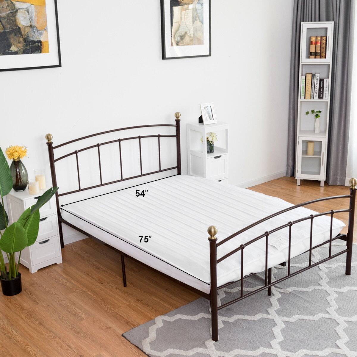 The dimensions of the bed are 54" x 75".