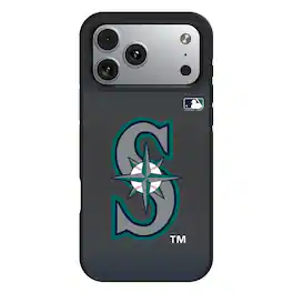Keyscaper - MLB - Seattle Mariners Bump Case with 8.2ft Drop Protection - 15 Pro - Black