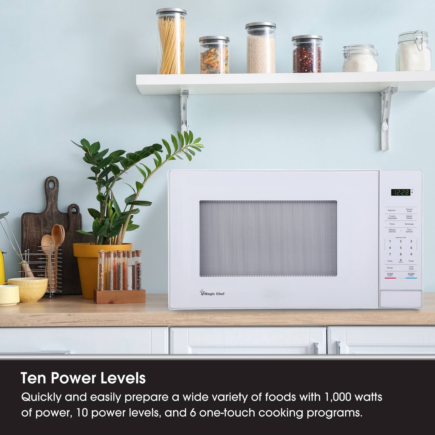 12:28
hoon
Sove MIX
Insan vepook
- -
Aaw
servey
Carboner
One Carbooks
1
Sprvaction 1
1
- I Park
- - 0
- 9 Genar
hum
- 
sice 2718.
part LOVE
Magic Chef
Ten Power Levels Quickly and easily prepare a wide variety of foods with 1,000 watts of power, 10 power levels, and 6 one-touch cooking programs.