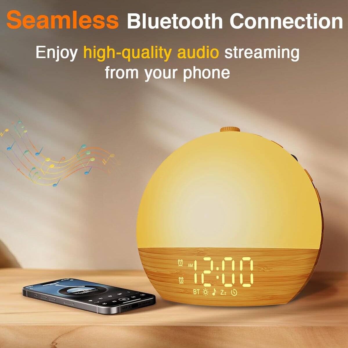 Seamless Bluetooth Connection  
Enjoy high-quality audio streaming from your phone