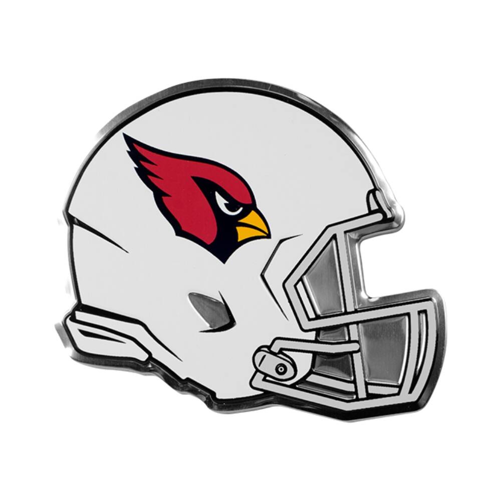 Front. TCL - Arizona Cardinals Easy Peel & Stick Full Color Aluminum Helmet Emblem - Multi.