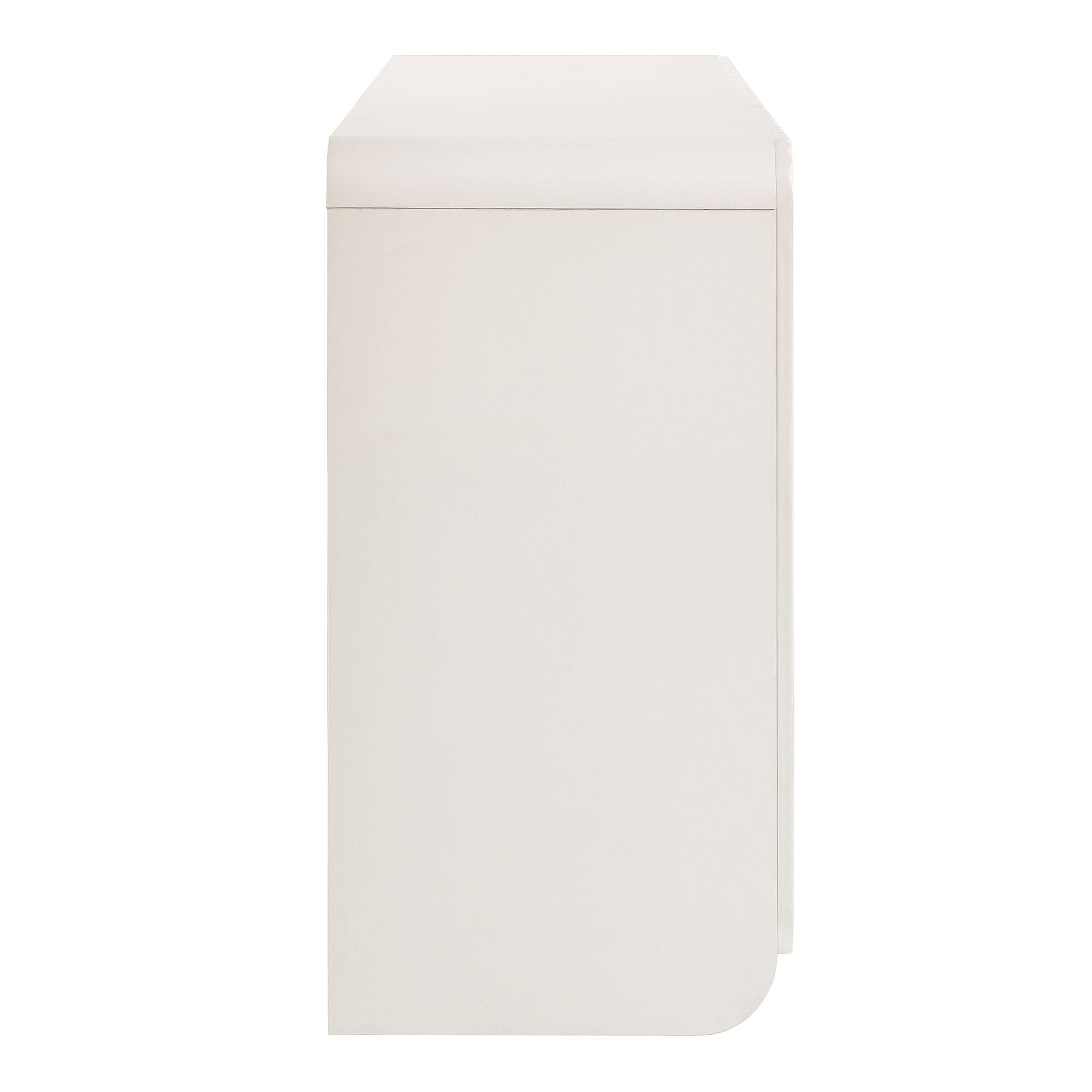 Alt View 2. Modway - Dahlia Fluted and Scalloped Sideboard Storage Cabinet by Modway - White.