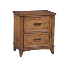American Woodcrafters - Oakdale 2-Drawer Nightstand - Honey Oak - Brown