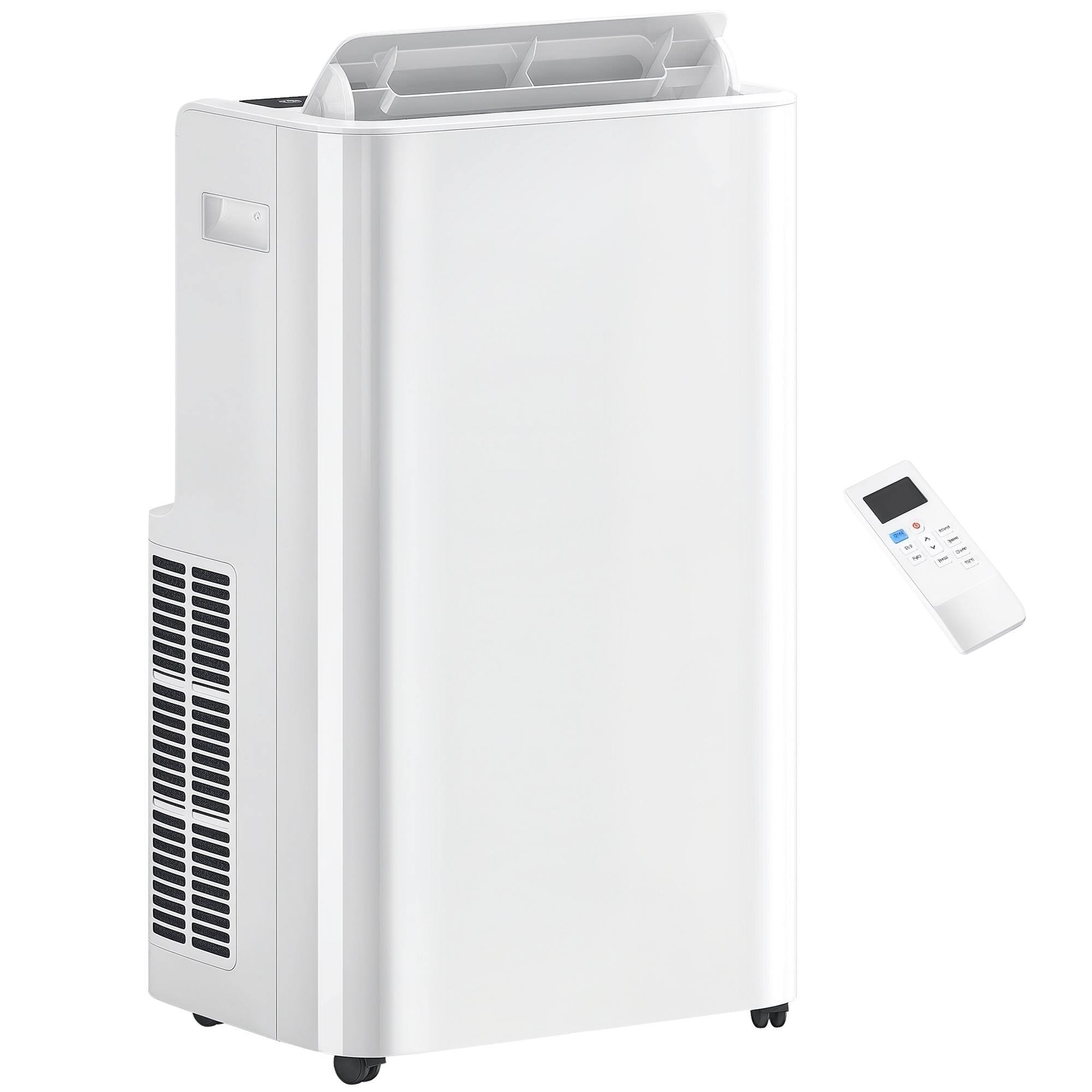 Front. Resenkos - Free Standing AC Unit with Built-in Cool, Dehumidifier, Window Installation Kit， White - White.