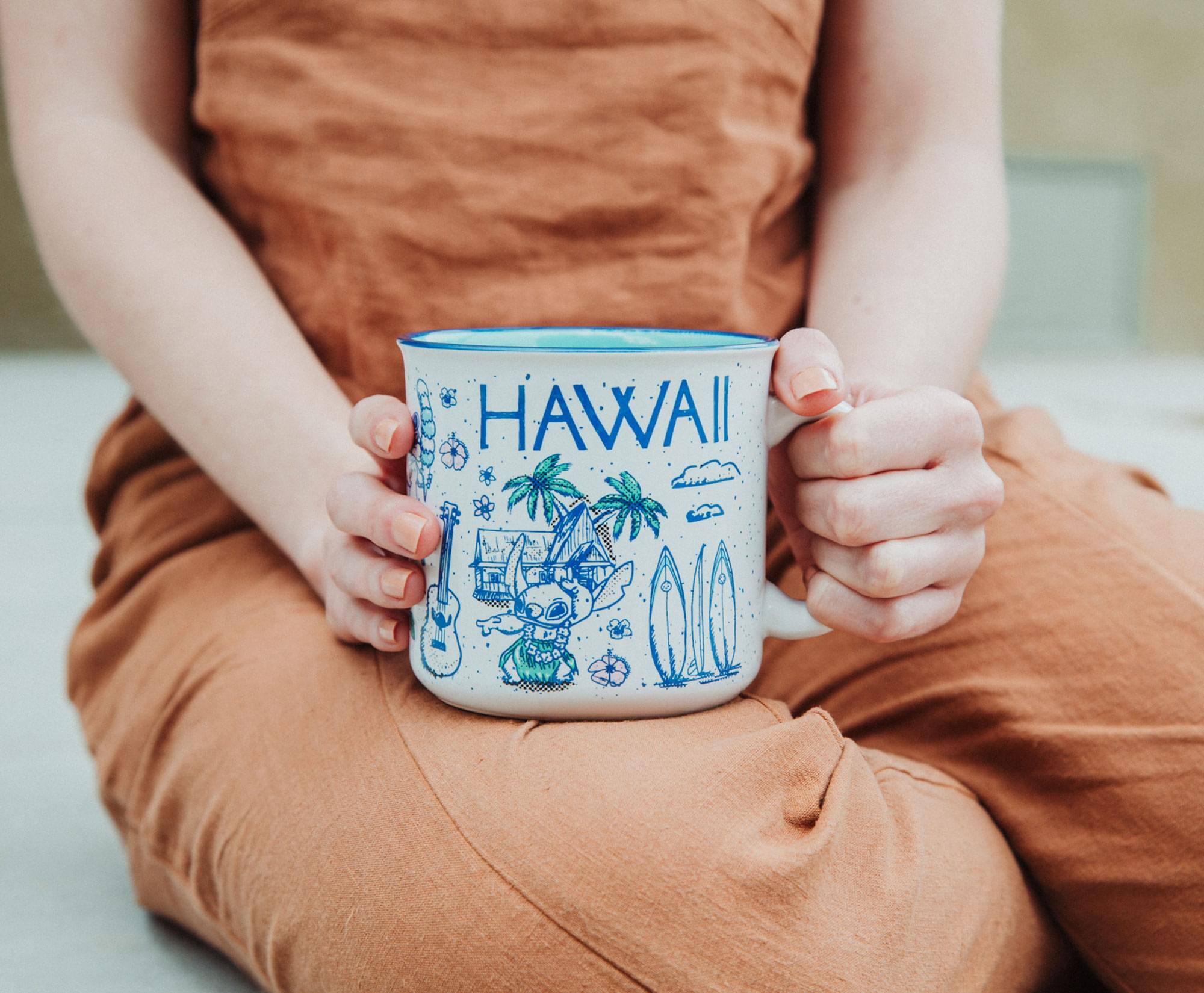 Alt View 2. Silver Buffalo - Disney Lilo & Stitch Hawaii Camper Mug | Holds 20 Ounces - Blue.