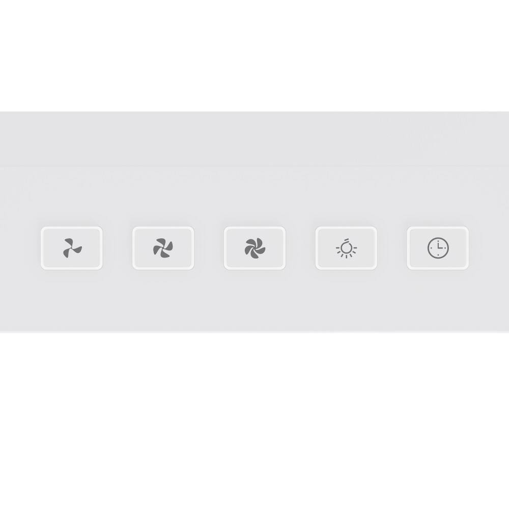 Alt View 7. Broan - Broan-NuTone 30-Inch Under Cabinet Range Hood, ENERGY STAR, 350 Max Blower CFM - White.