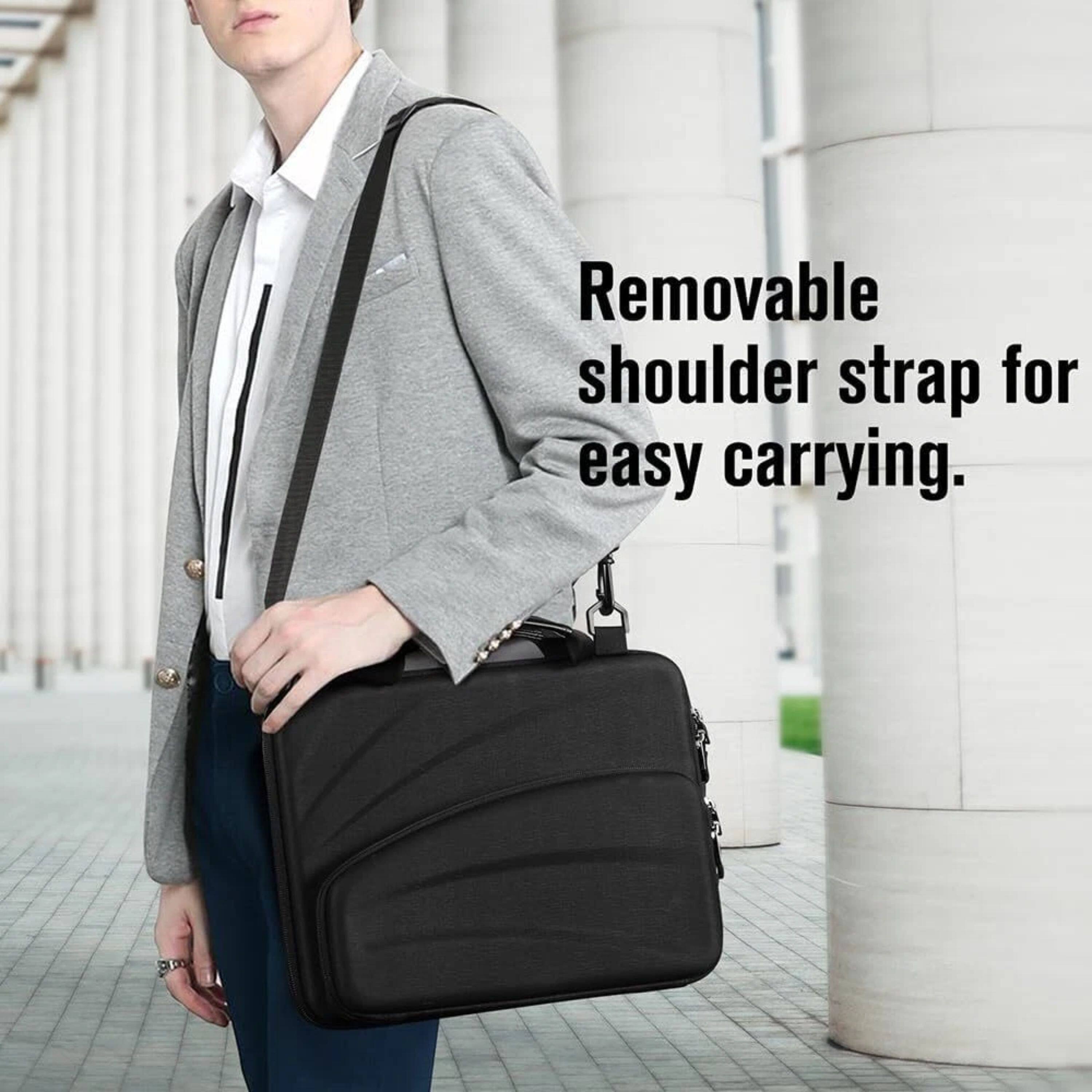 Removable shoulder strap for easy carrying.