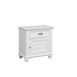 FurniFact - Solid Wood Night Stand – Elegant End Table for Bedroom or Bedside Use - White