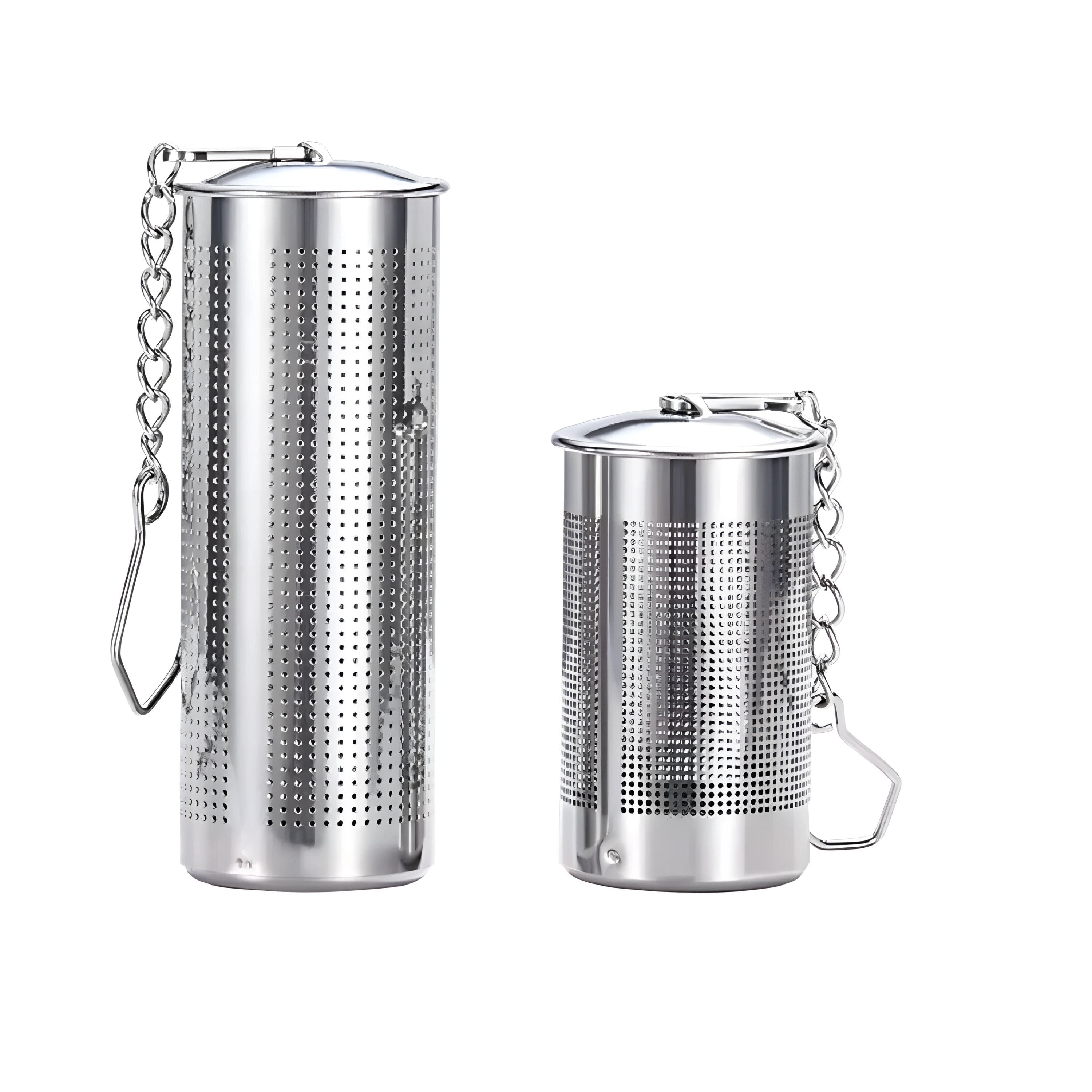 Front. Kitcheniva - Stainless Steel Tea Infuser Strainer 2 Pack - Silver.