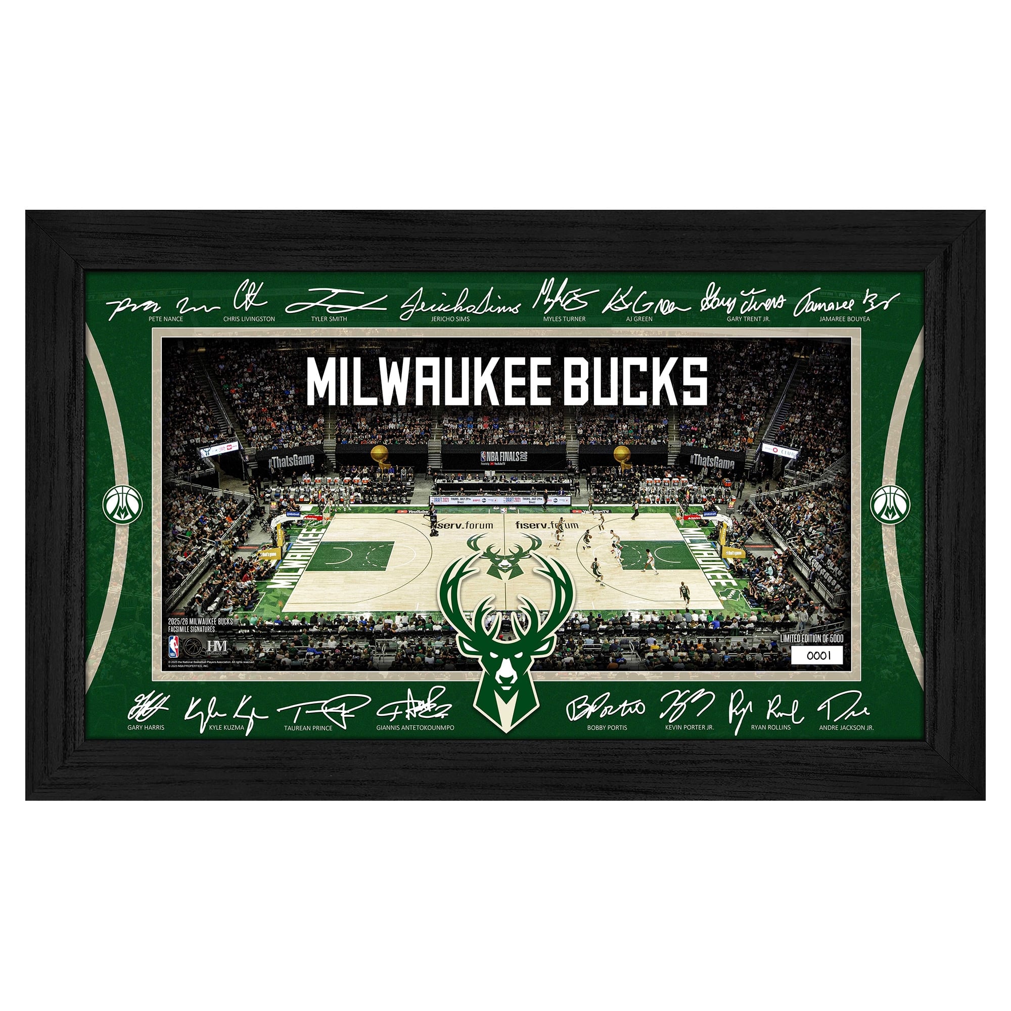 Highland Mint New York Knicks 2025 Signature Court Framed Picture
