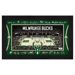 Highland Mint - Milwaukee Bucks 2025 Signature Court Framed Picture - Multicolor