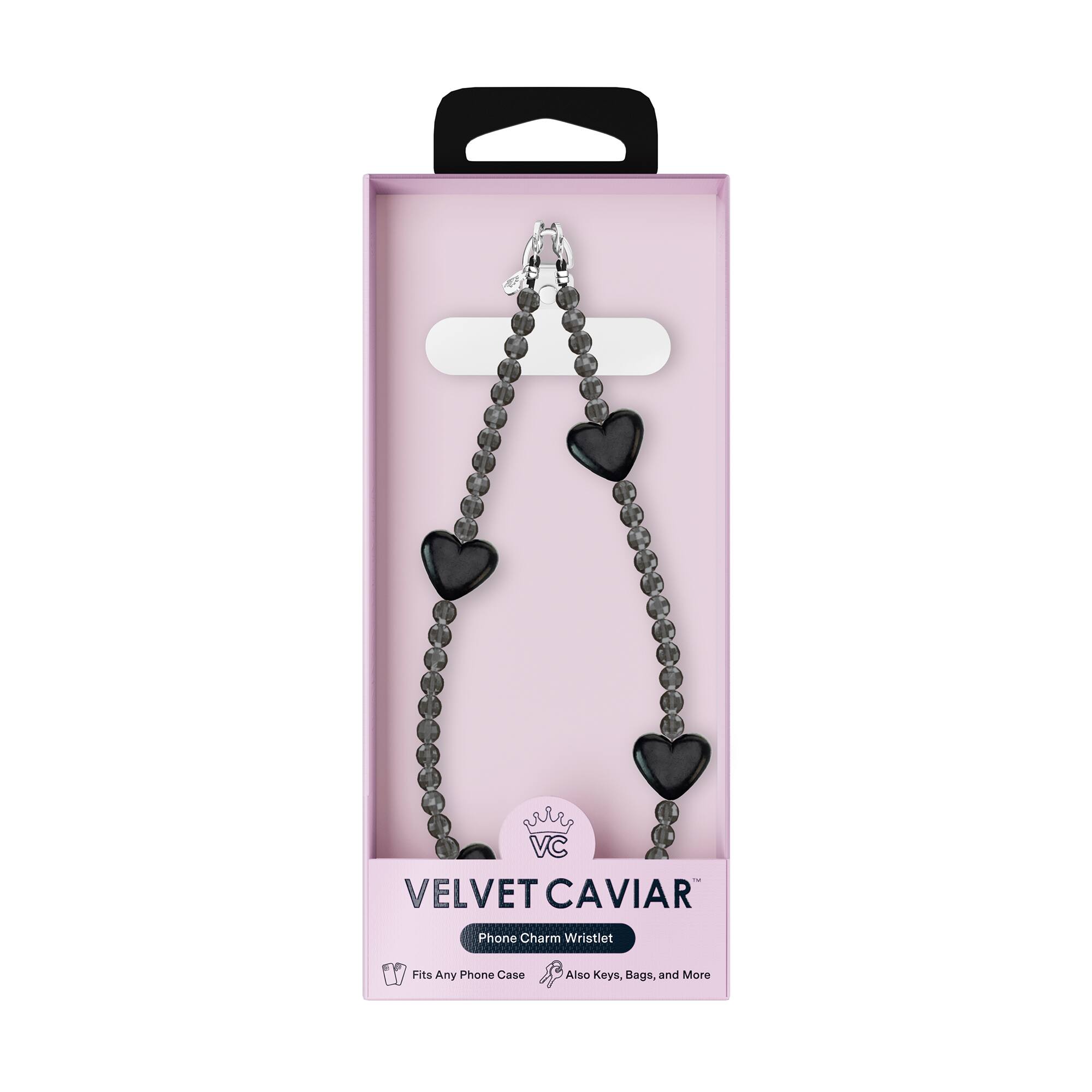 VELVET CAVIAR  
Phone Charm Wristlet  
Fits Any Phone Case  
Also Keys, Bags, and More