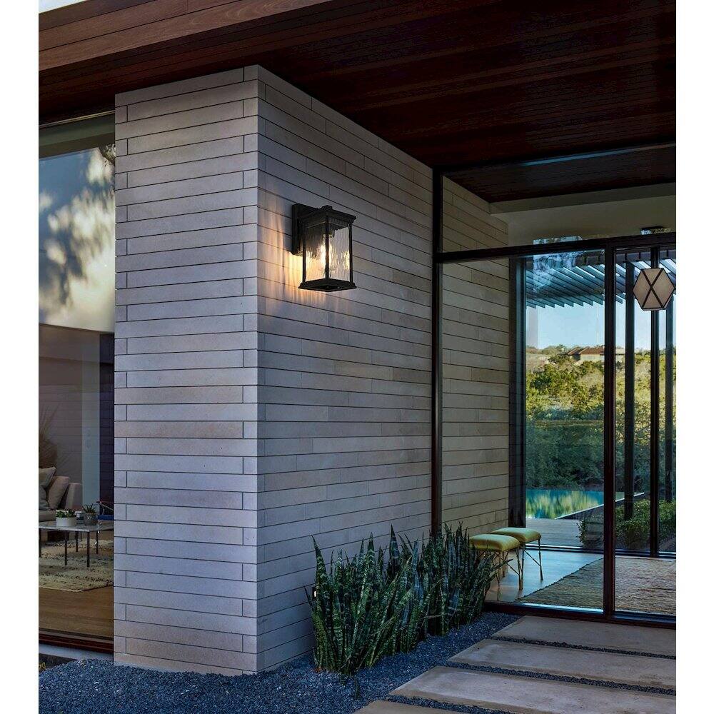 Alt View 4. Elegant Lighting - Mascher 7 inch Outdoor Pendant in Black - Black.