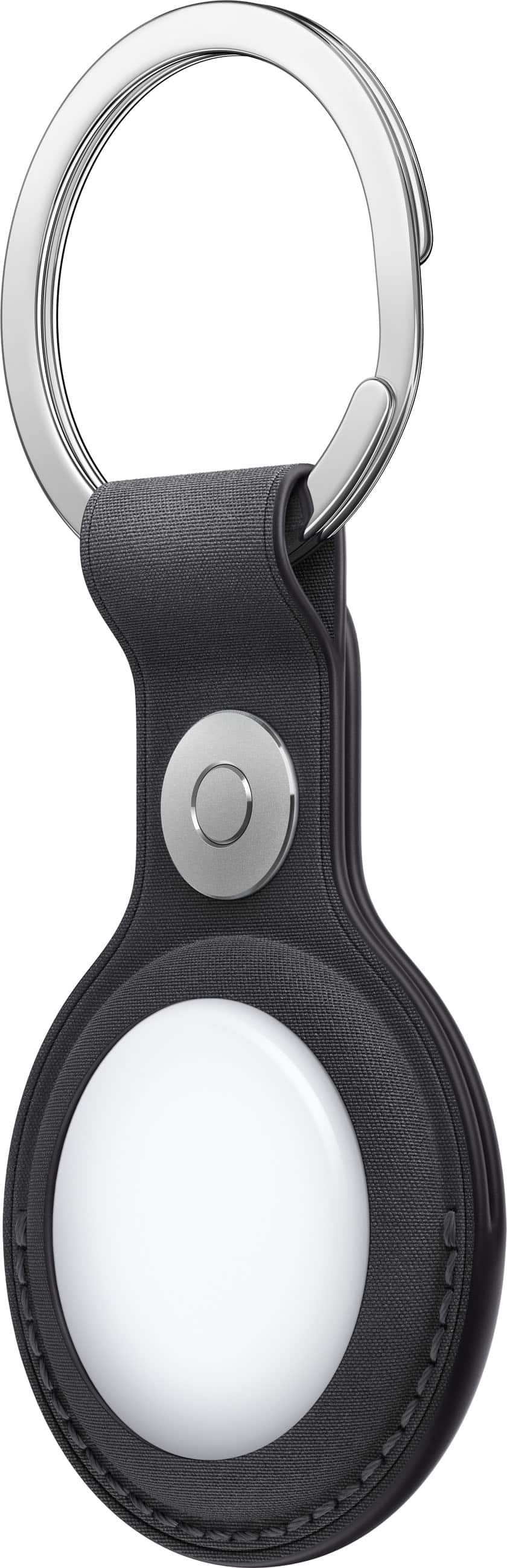Alt View 11. Apple - AirTag FineWoven Key Ring - Black.