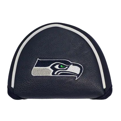 Front. Team Golf - Seattle Seahawks Team Mallet Putter Cover - Multicolor.
