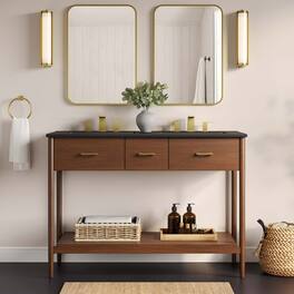 Zaire Bathroom Vanity Basin Included by Modway - Walnut Black
