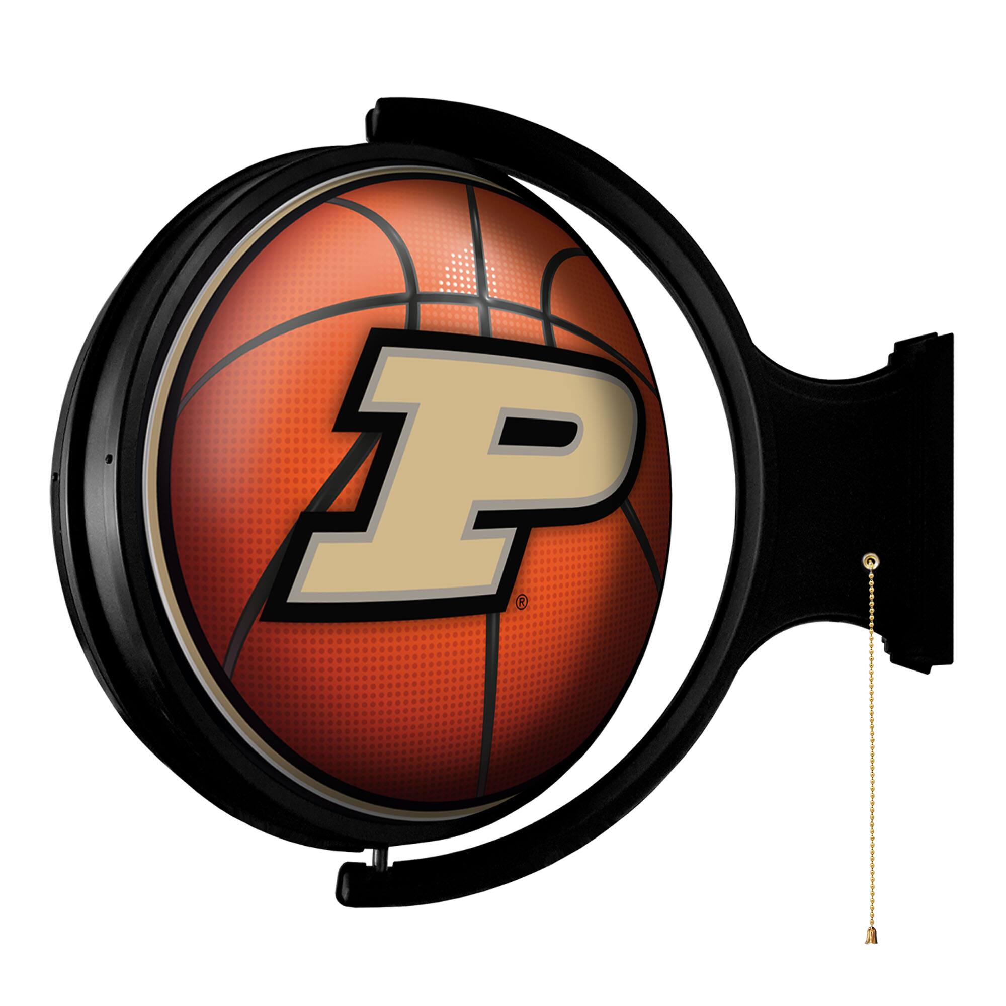 Alt View 1. The Fan-Brand - Purdue Boilermakers Basketball 21'' x 23'' Rotating Lighted Wall Sign - Multicolor.