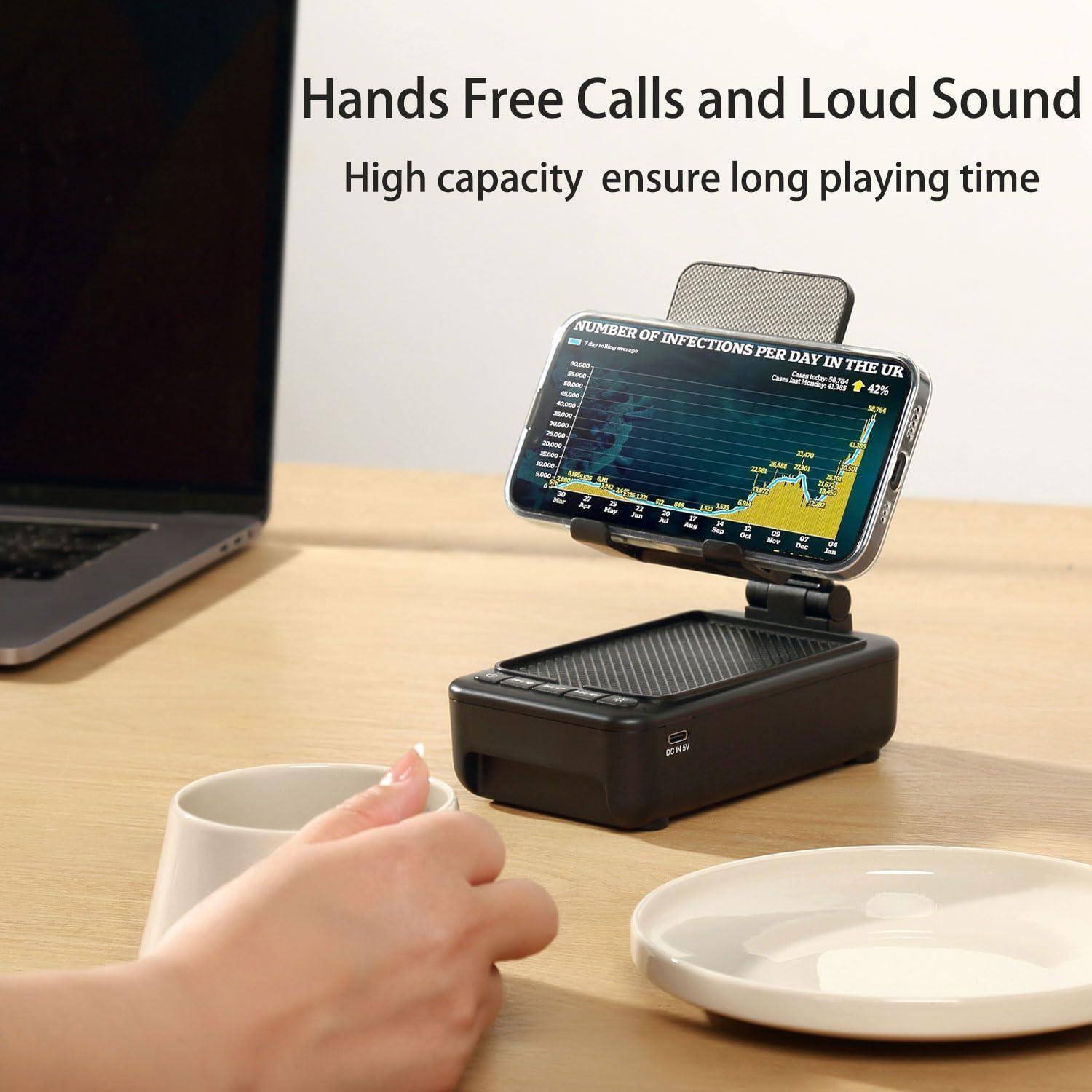 Hands Free Calls and Loud Sound  
High capacity ensure long playing time  

NUMBER OF INFECTIONS PER DAY IN THE UK  
42%