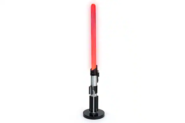 Front. Ukonic - Star Wars Darth Vader Lightsaber LED Lamp | 24-Inch Desk Lamp - Red.