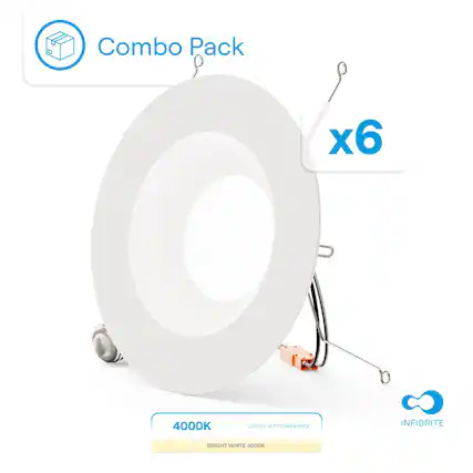 Combo Pack x6
4000K
Light Appearance
Bright White 4000K
INFIBRITE