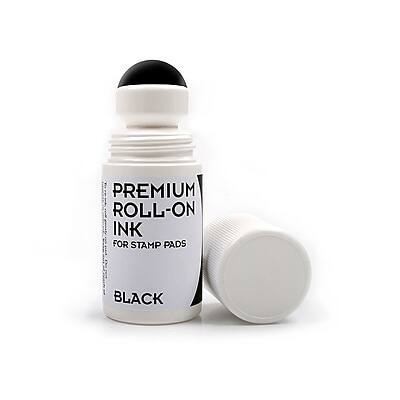 PREMIUM ROLL-ON INK FOR STAMP PADS BLACK