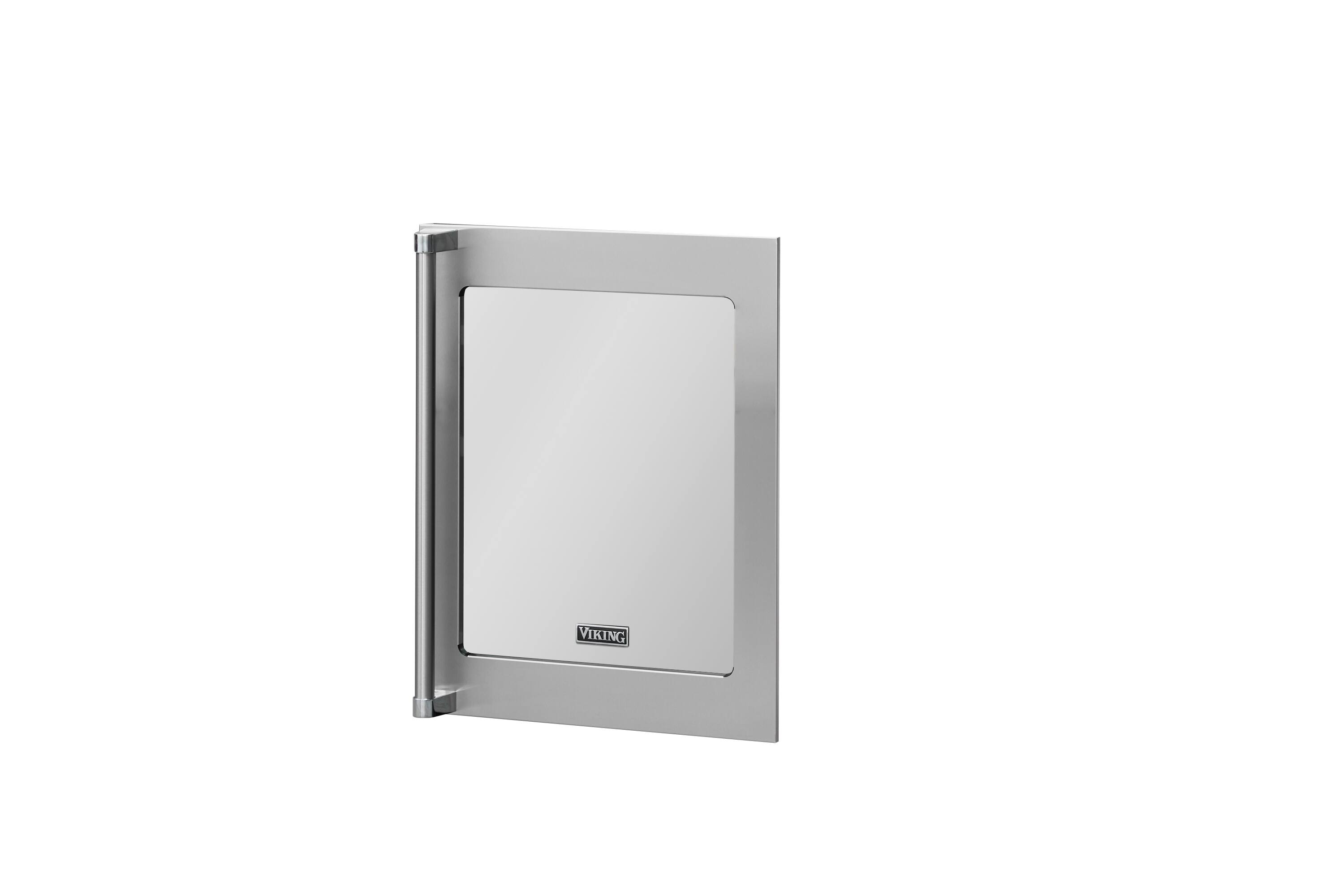 Angle. Viking - 24” W. Professional Door Panel for Undercounter Beverage Center with Glass Door, Stainless Steel for FRUI/FBUI/FWUI5242G - Stainless.