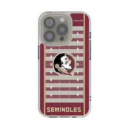 Keyscaper - NCAA - Florida State Seminoles iPhone Clear Football Field Design Case - 14 - Multicolor