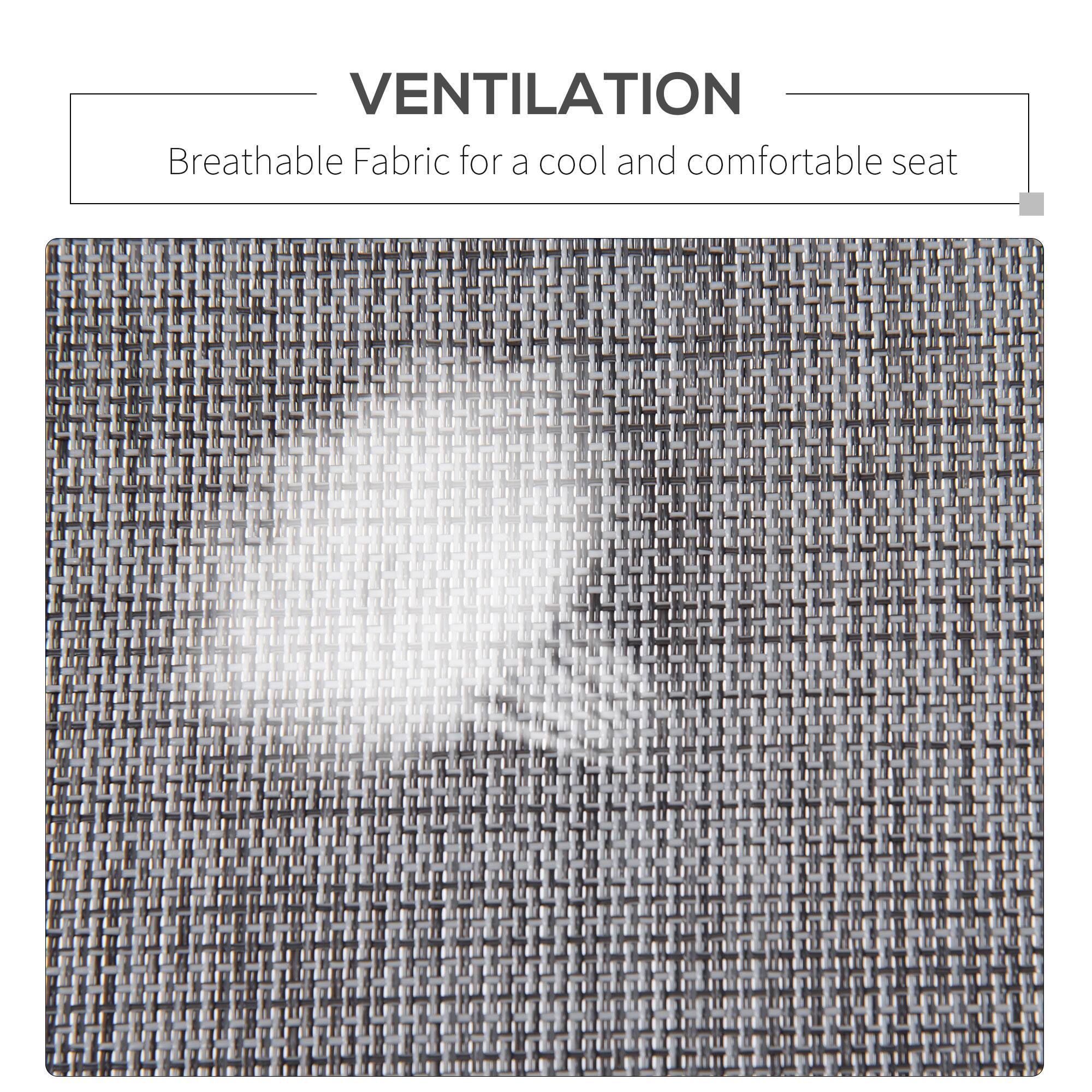 VENTILATION
Breathable Fabric for a cool and comfortable seat