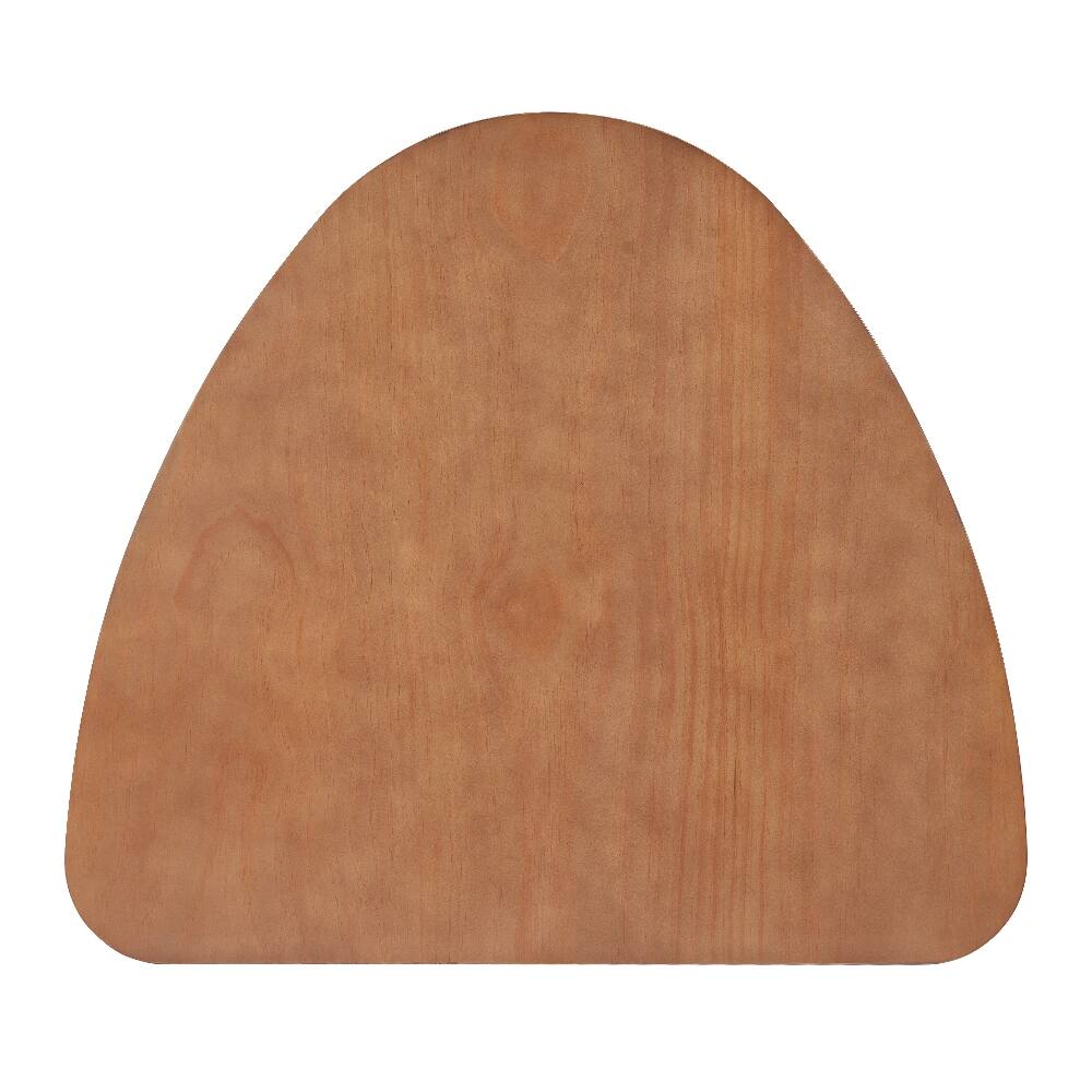 Alt View 6. Loheer - Loheer Triangular Wood Table 36" Modern Space-Saving Geometric Side Table Light Brown Finish for Living Room Small Space - Light Brown.